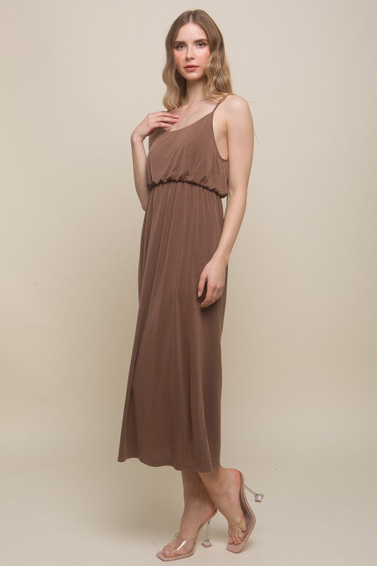 Cinch Waist Maxi Dress Medium
