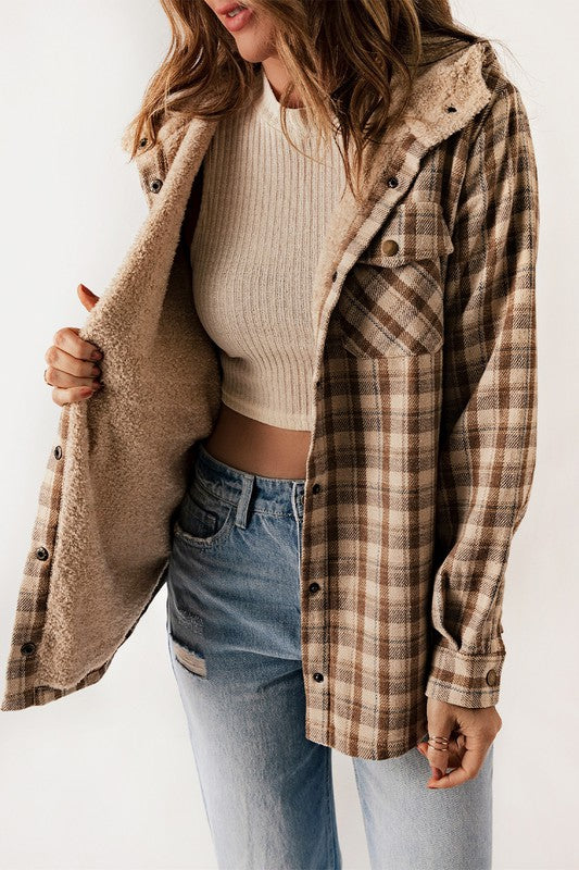 Plaid Fleece Jacket