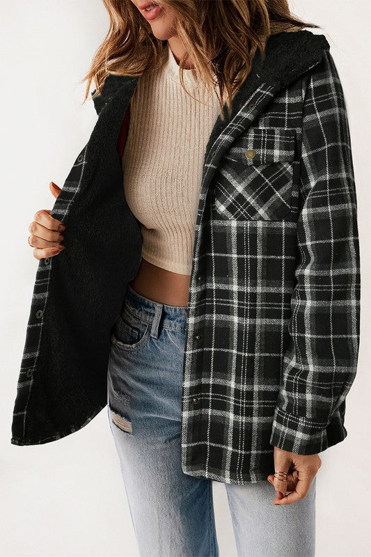 Plaid Fleece Jacket