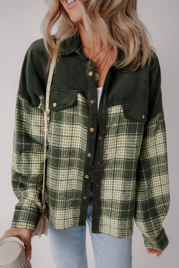 Olive Plaid Jacket