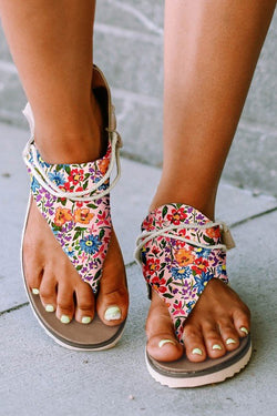 Floral Print Sandals