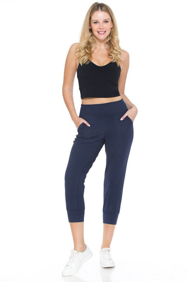 Microfiber Capri Joggers