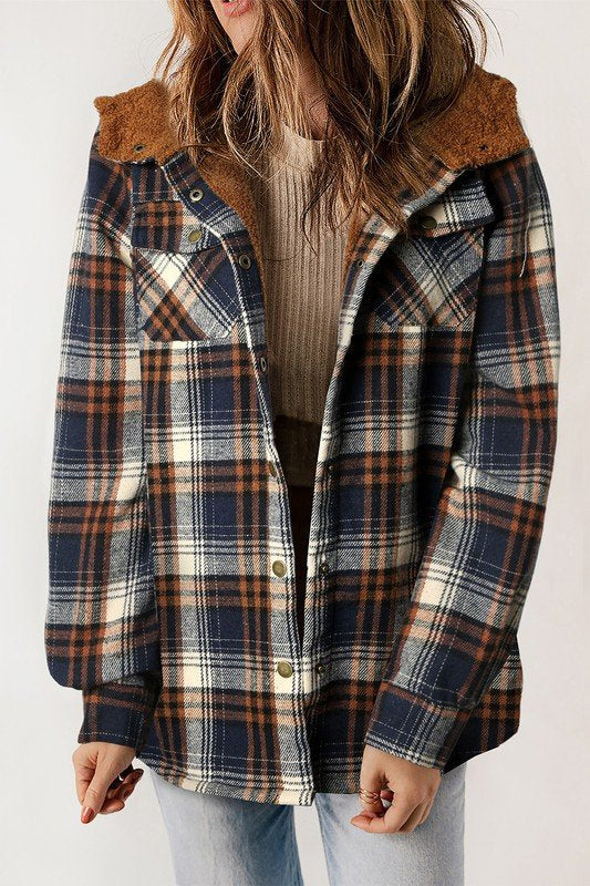 Plaid Fleece Jacket