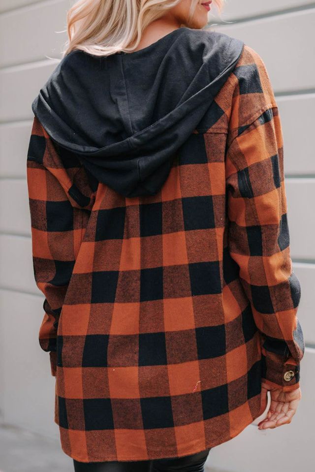 Rust Buffalo Plaid Button Up