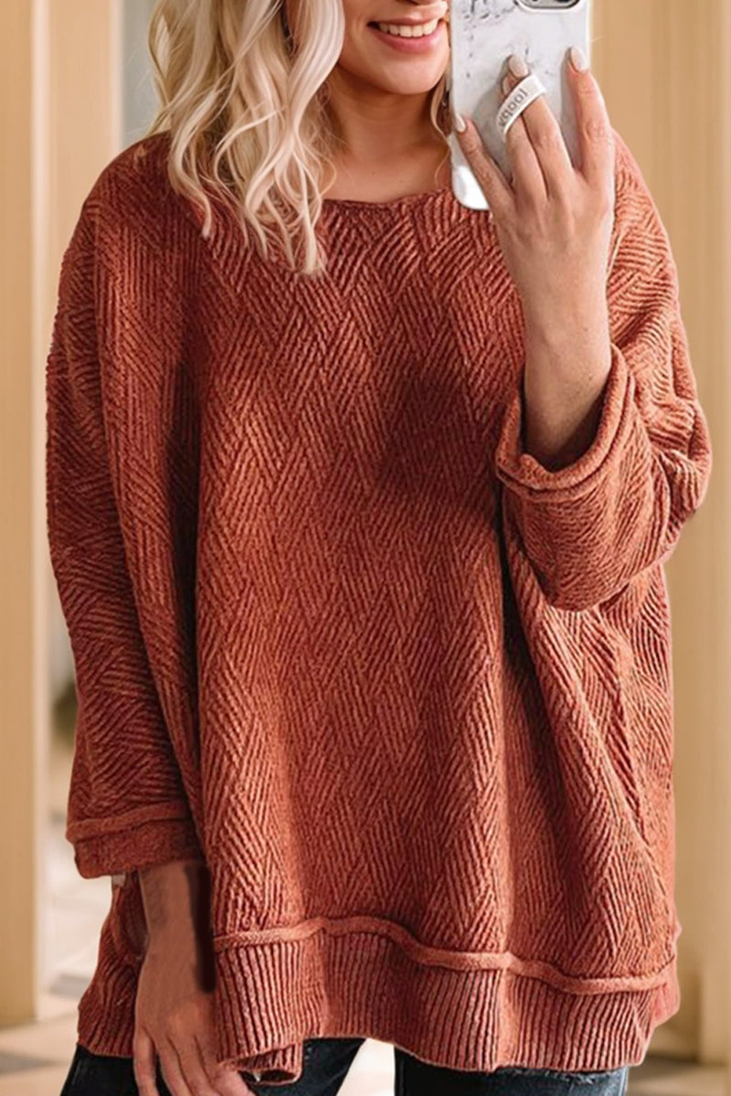 Loose Textured Sweater*