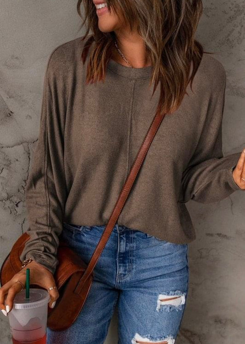Middle Seam Batwing Sweater