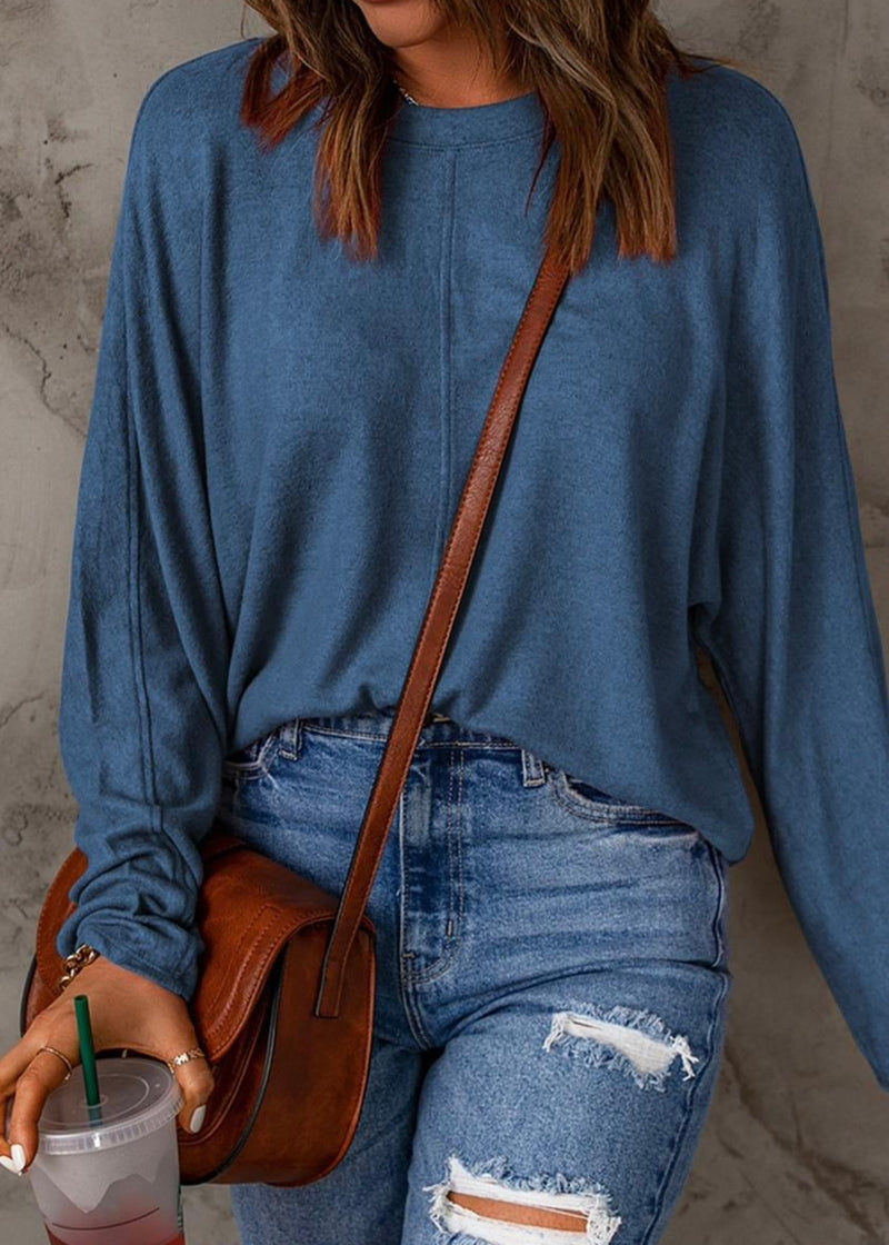 Middle Seam Batwing Sweater