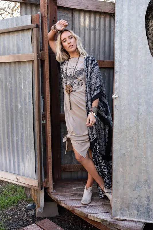 Free Bird Tee Shirt Dress