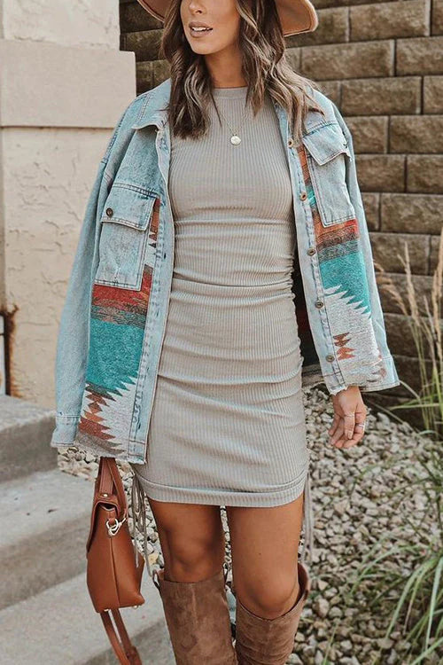 Aztec Denim Jacket